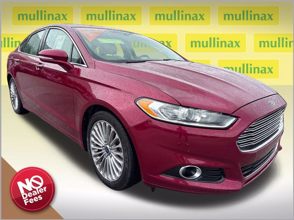2016 Ruby Red Metallic Ford Fusion Titanium FWD Sedan