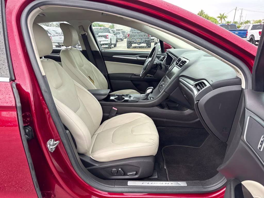 2016 Ruby Red Metallic Ford Fusion Titanium FWD Sedan