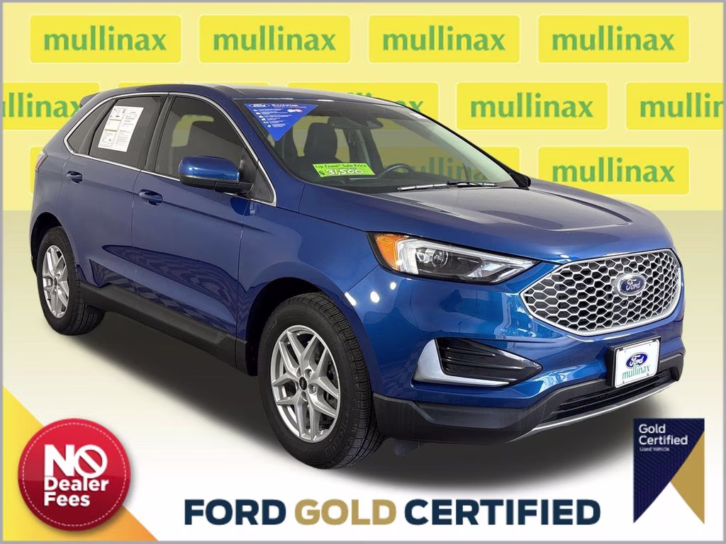 2024 Blue Metallic Ford Edge SEL AWD SUV