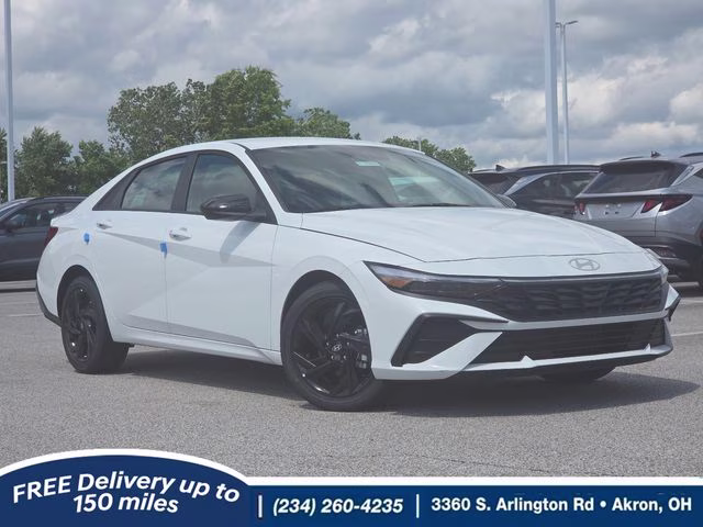 2026 Serenity White Pearl Hyundai Elantra SEL Sport FWD Sedan