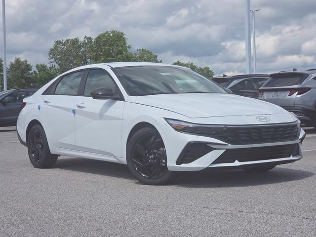 2026 Serenity White Pearl Hyundai Elantra SEL Sport FWD Sedan