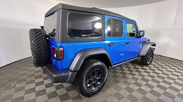 2023 Hydro Blue Pearl Coat Jeep Wrangler Willys 4xe 4X4 SUV