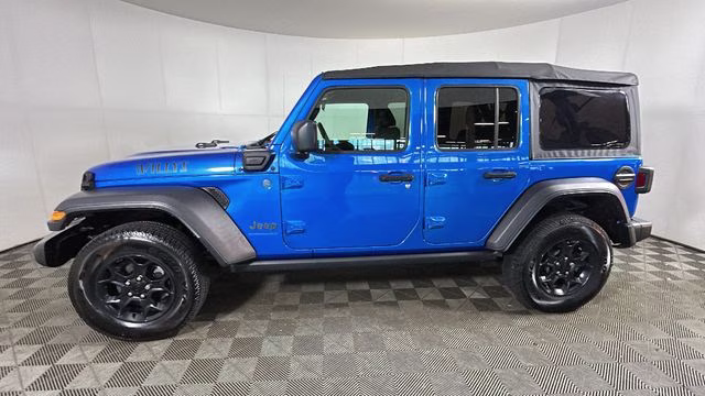 2023 Hydro Blue Pearl Coat Jeep Wrangler Willys 4xe 4X4 SUV