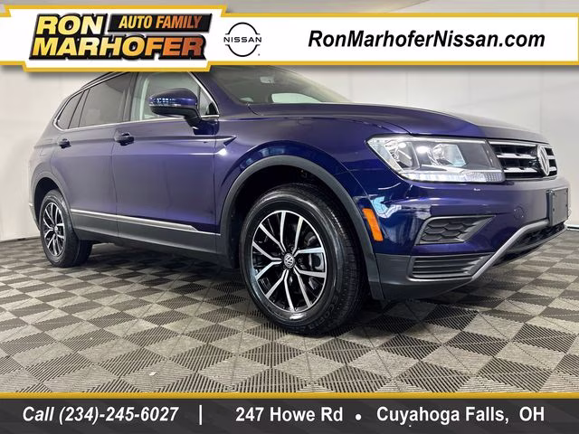 2021 Atlantic Blue Metallic Volkswagen Tiguan 2.0T SE AWD SUV