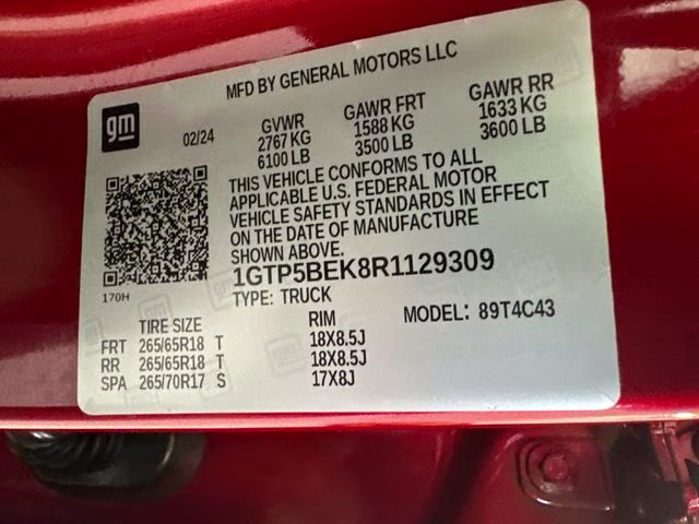2024 Volcanic Red Tintcoat GMC Canyon Elevation RWD Truck
