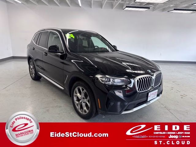 2024 Jet Black BMW X3 xDrive30i AWD SUV