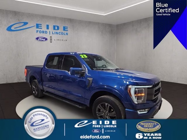 2023 Atlas Blue Metallic Ford F-150 Lariat 4X4 Truck