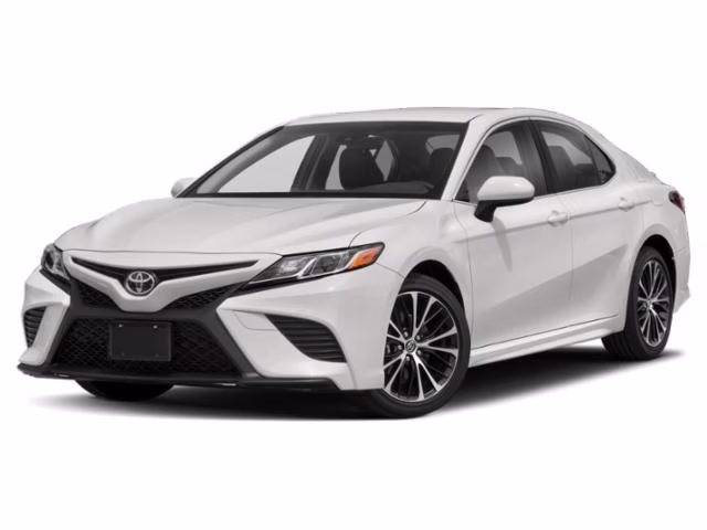 2019 Super White Toyota Camry SE FWD Sedan