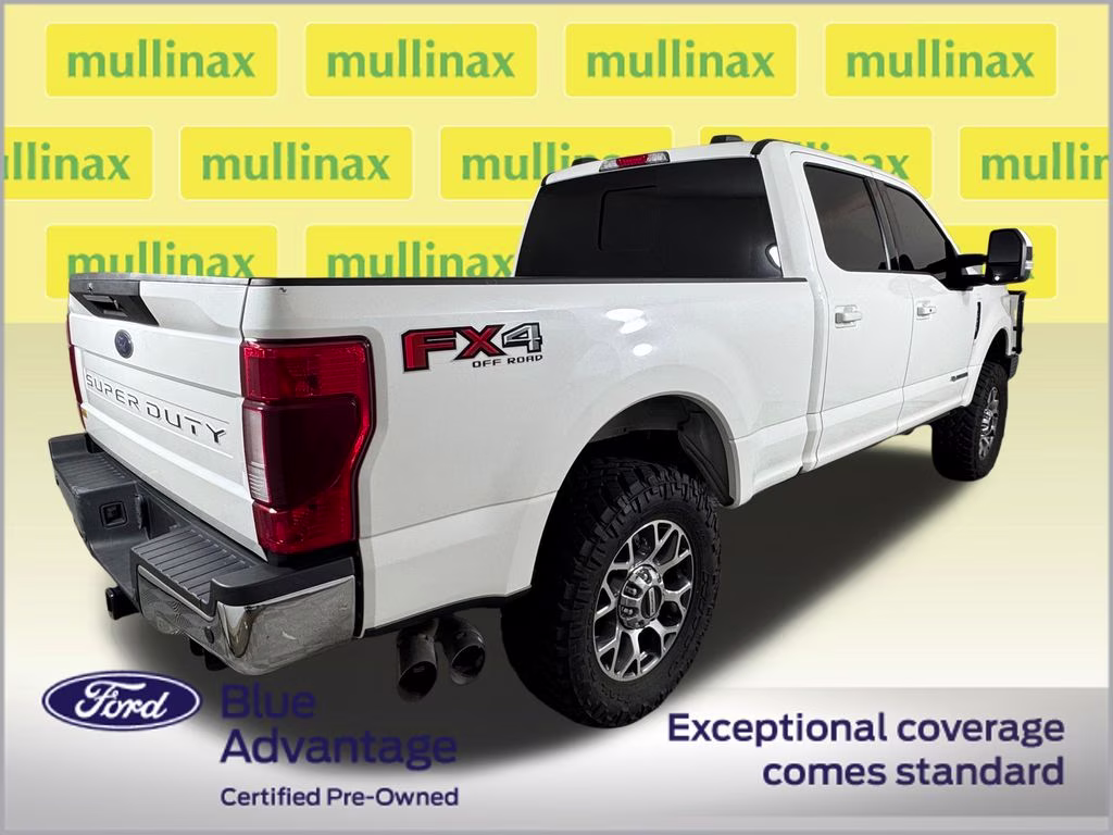 2021 Star White Metallic Tri-Coat Ford Super Duty F-250 SRW Lariat 4X4 Truck