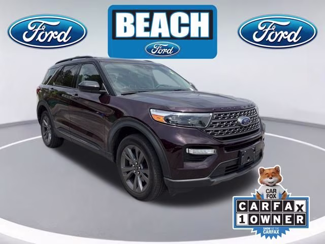 2022 Red Metallic Ford Explorer XLT 4X4 SUV