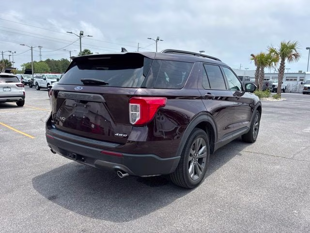 2022 Red Metallic Ford Explorer XLT 4X4 SUV