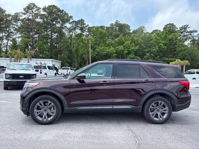 2022 Red Metallic Ford Explorer XLT 4X4 SUV
