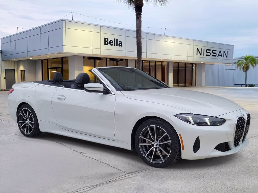 2025 White Metallic BMW 4 Series 430i RWD Convertible