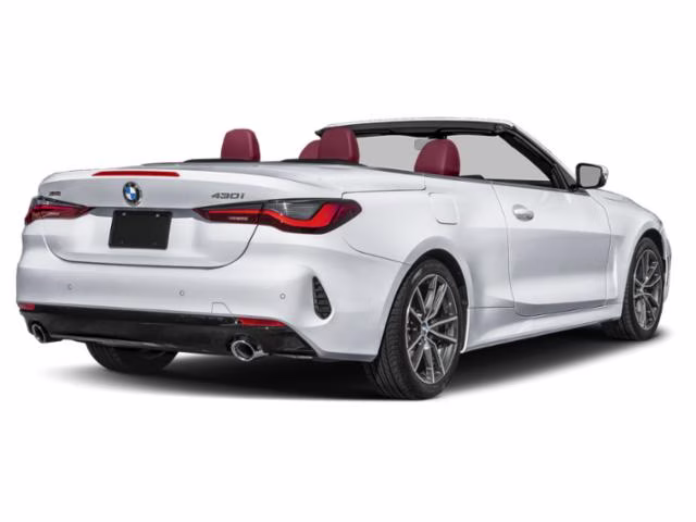 2025 White Metallic BMW 4 Series 430i RWD Convertible
