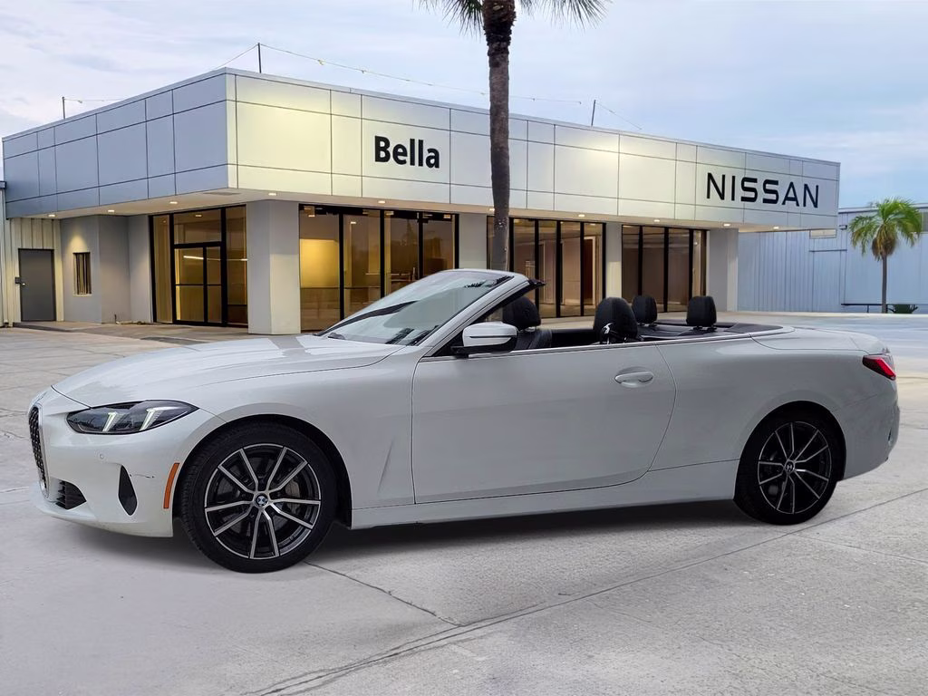 2025 White Metallic BMW 4 Series 430i RWD Convertible