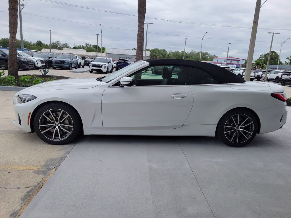 2025 White Metallic BMW 4 Series 430i RWD Convertible