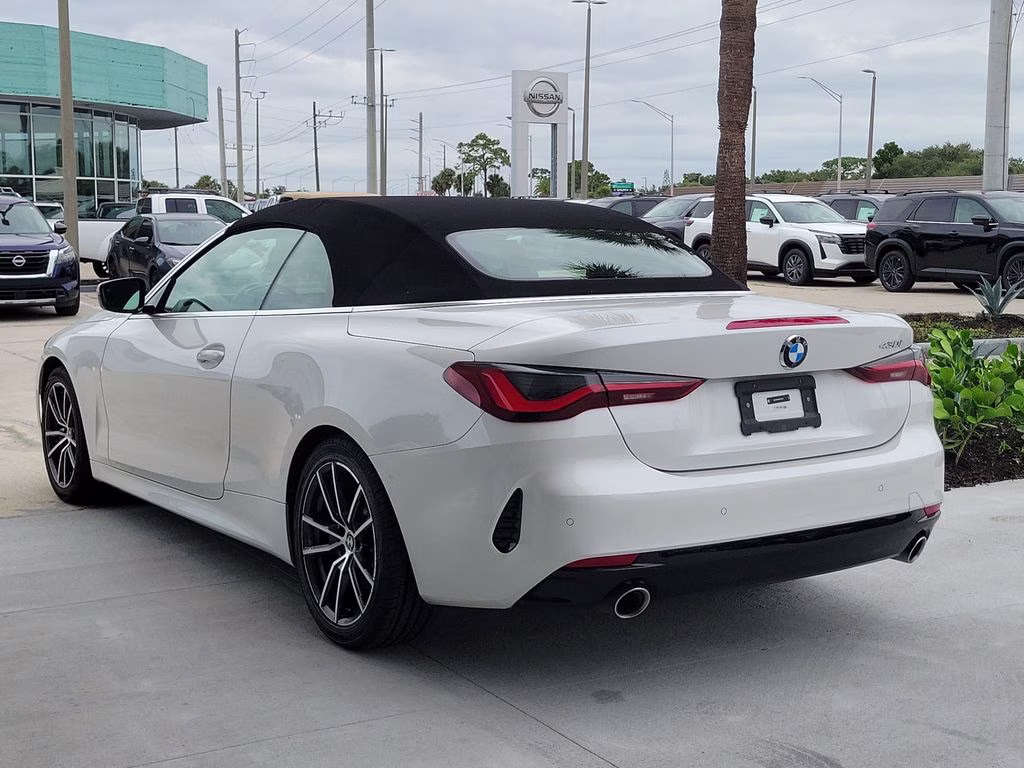 2025 White Metallic BMW 4 Series 430i RWD Convertible