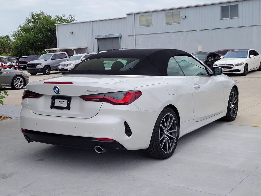 2025 White Metallic BMW 4 Series 430i RWD Convertible