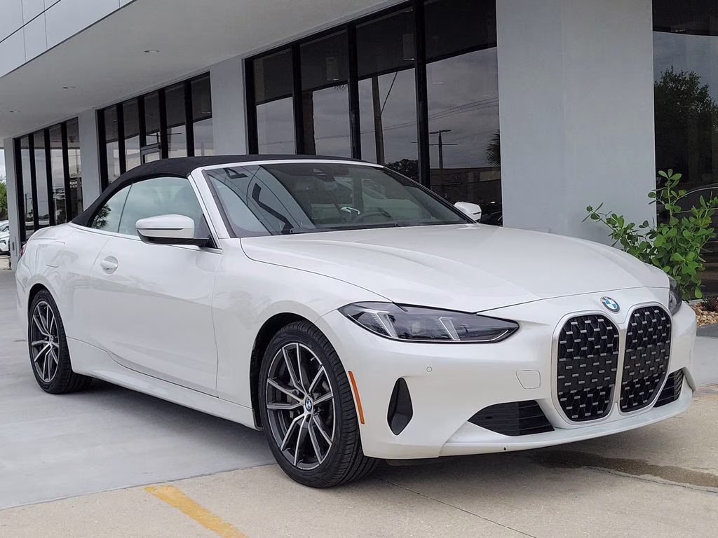 2025 White Metallic BMW 4 Series 430i RWD Convertible