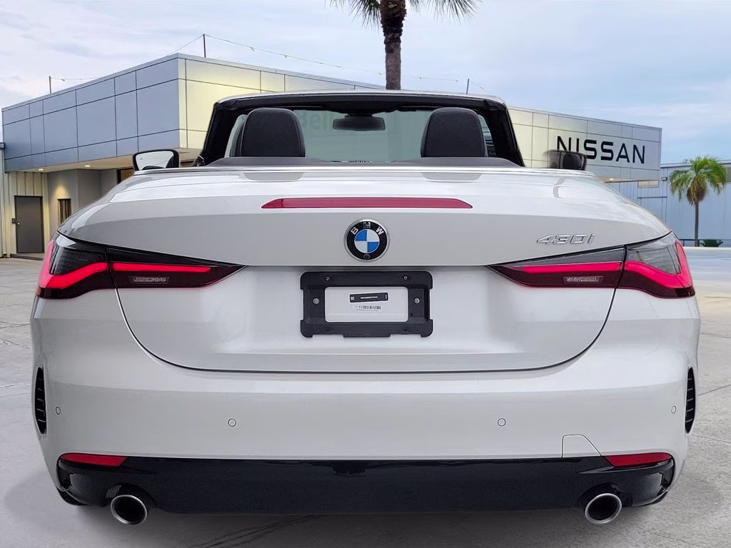 2025 White Metallic BMW 4 Series 430i RWD Convertible