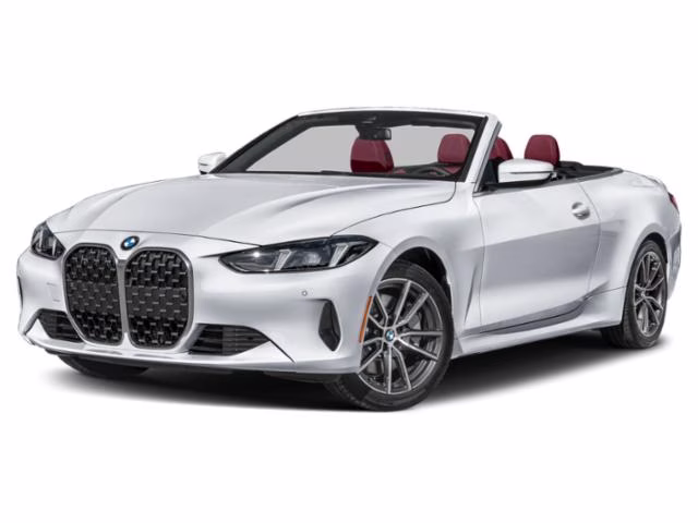 2025 White Metallic BMW 4 Series 430i RWD Convertible