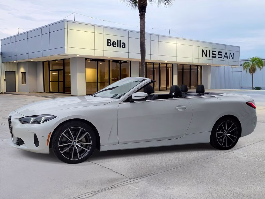 2025 White Metallic BMW 4 Series 430i RWD Convertible