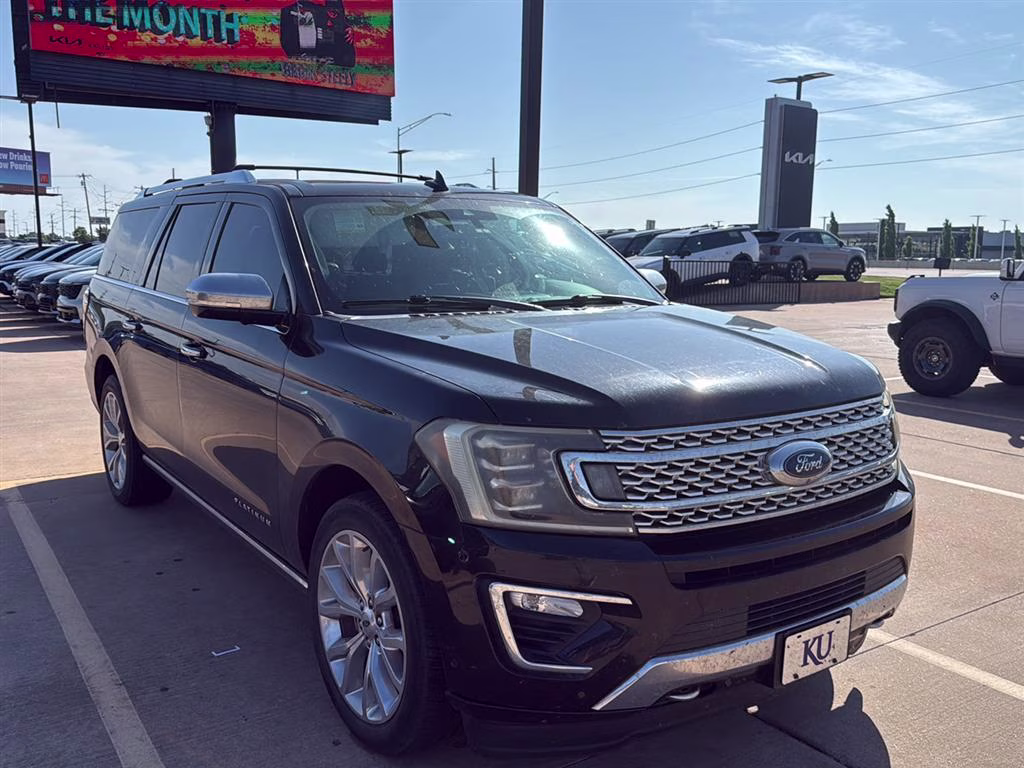 2019 Agate Black Metallic Ford Expedition Max Platinum 4X4 SUV