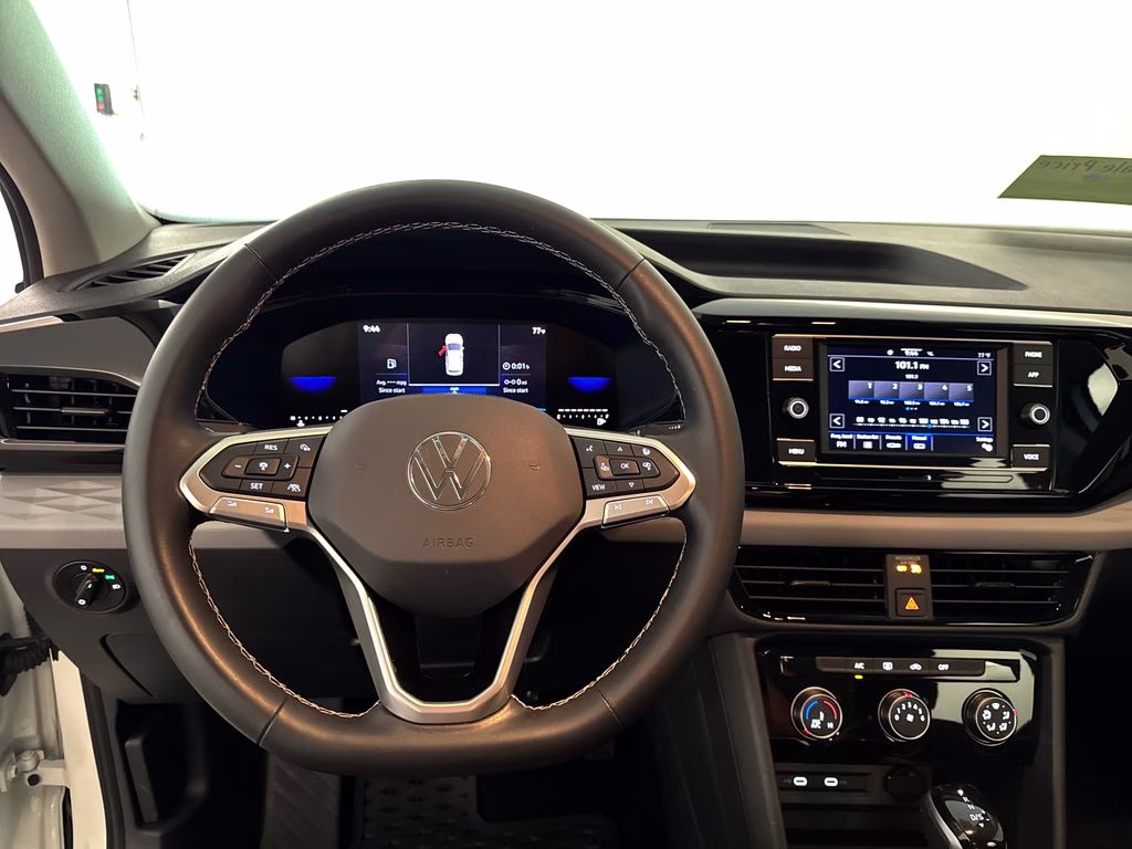 2024 Pure White Volkswagen Taos 1.5T S FWD SUV