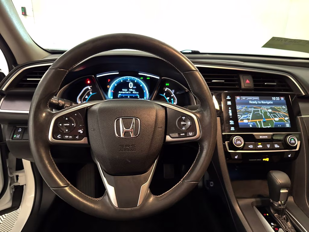 2018 White Orchid Pearl Honda Civic Touring FWD Sedan