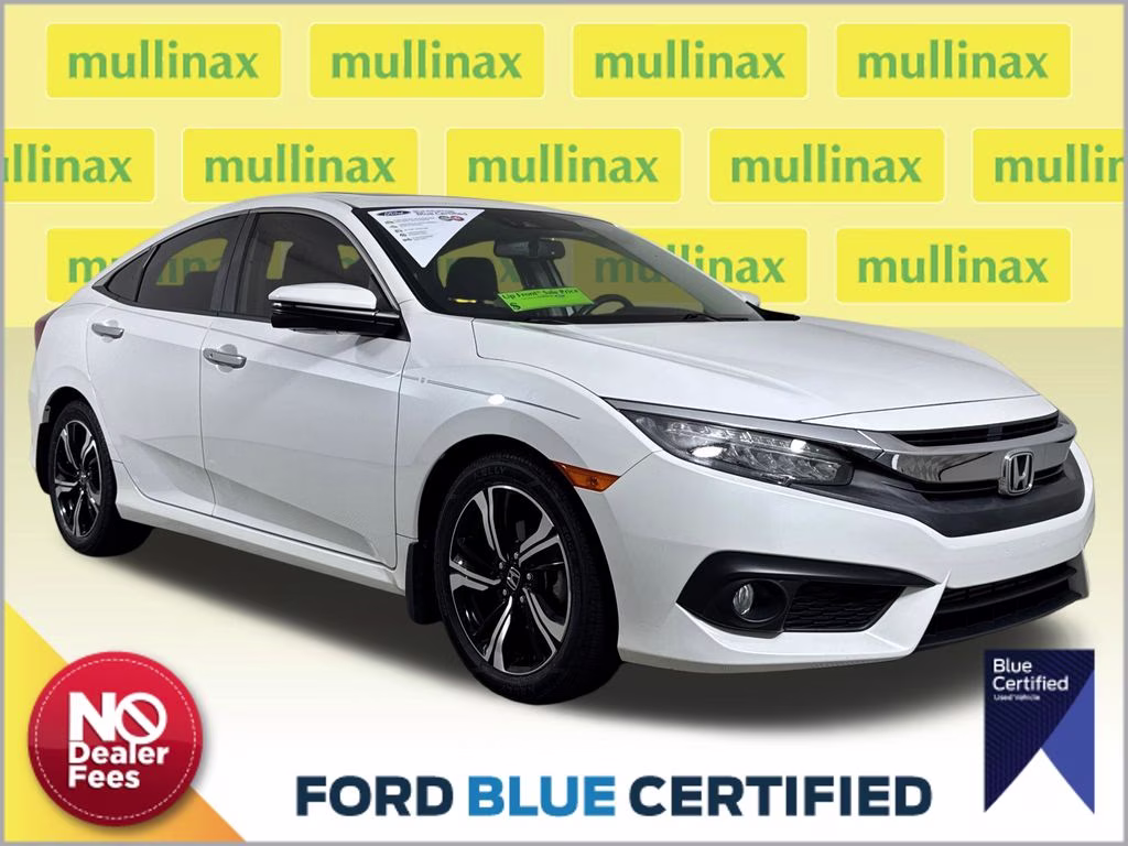2018 White Orchid Pearl Honda Civic Touring FWD Sedan