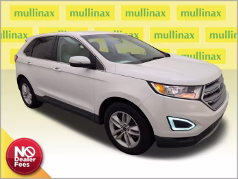 2016 White Platinum Clearcoat Metallic Ford Edge SEL FWD SUV