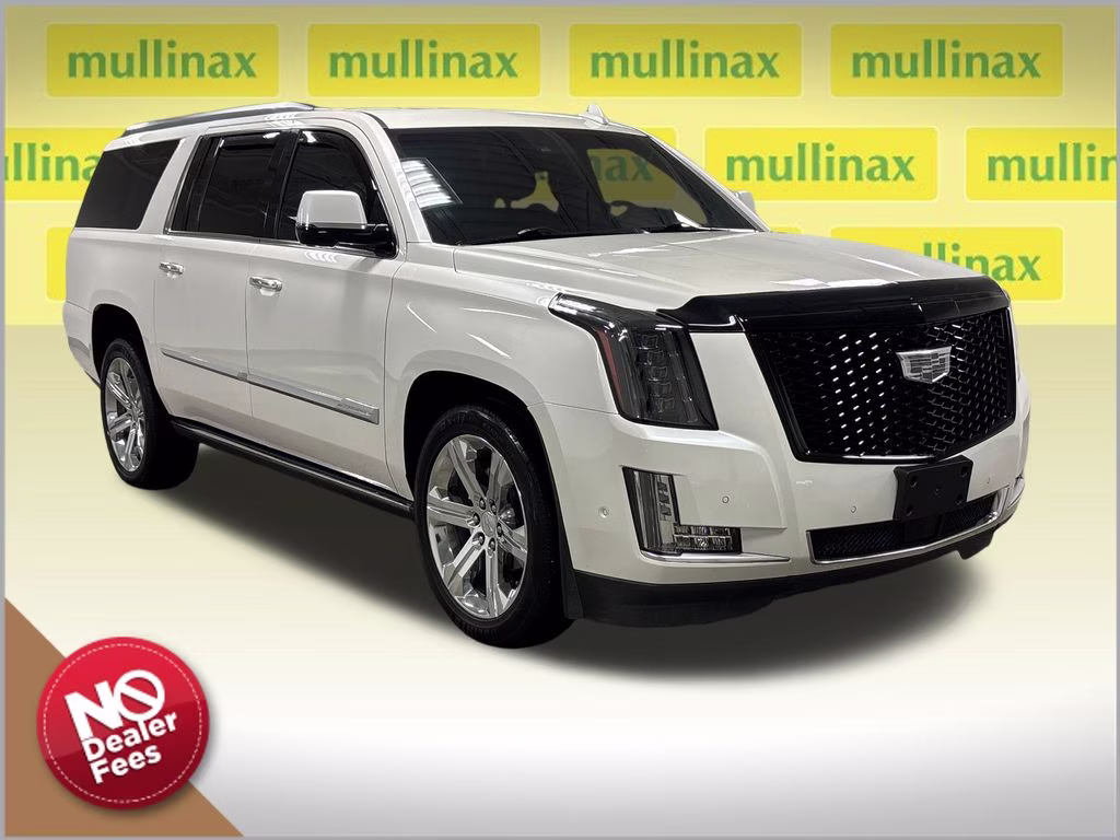 2018 Crystal White Tricoat Cadillac Escalade ESV Premium 4X4 SUV