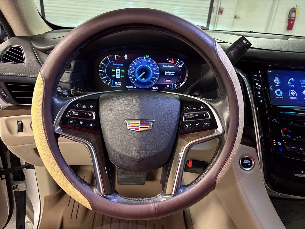 2018 Crystal White Tricoat Cadillac Escalade ESV Premium 4X4 SUV