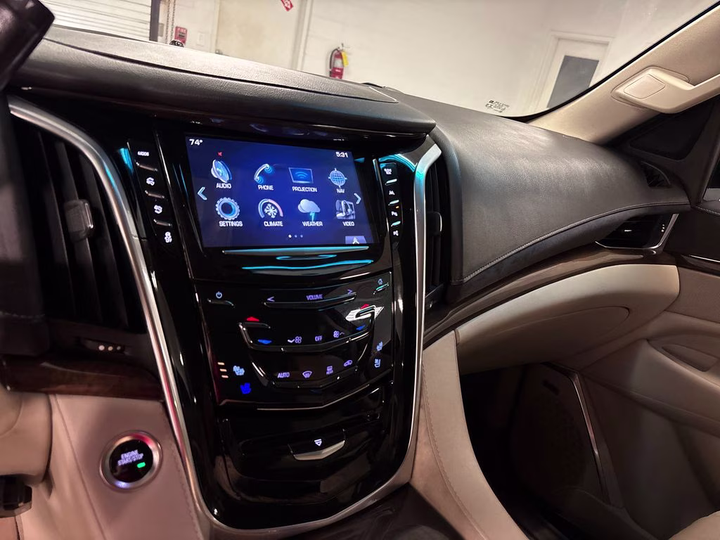 2018 Crystal White Tricoat Cadillac Escalade ESV Premium 4X4 SUV