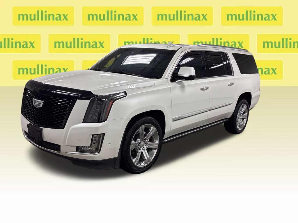 2018 Crystal White Tricoat Cadillac Escalade ESV Premium 4X4 SUV