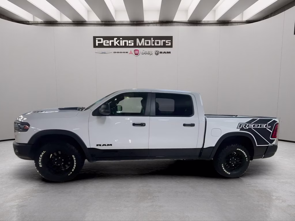 2025 Bright White Clearcoat Ram 1500 Rebel 4X4 Truck