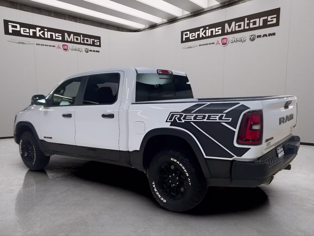 2025 Bright White Clearcoat Ram 1500 Rebel 4X4 Truck