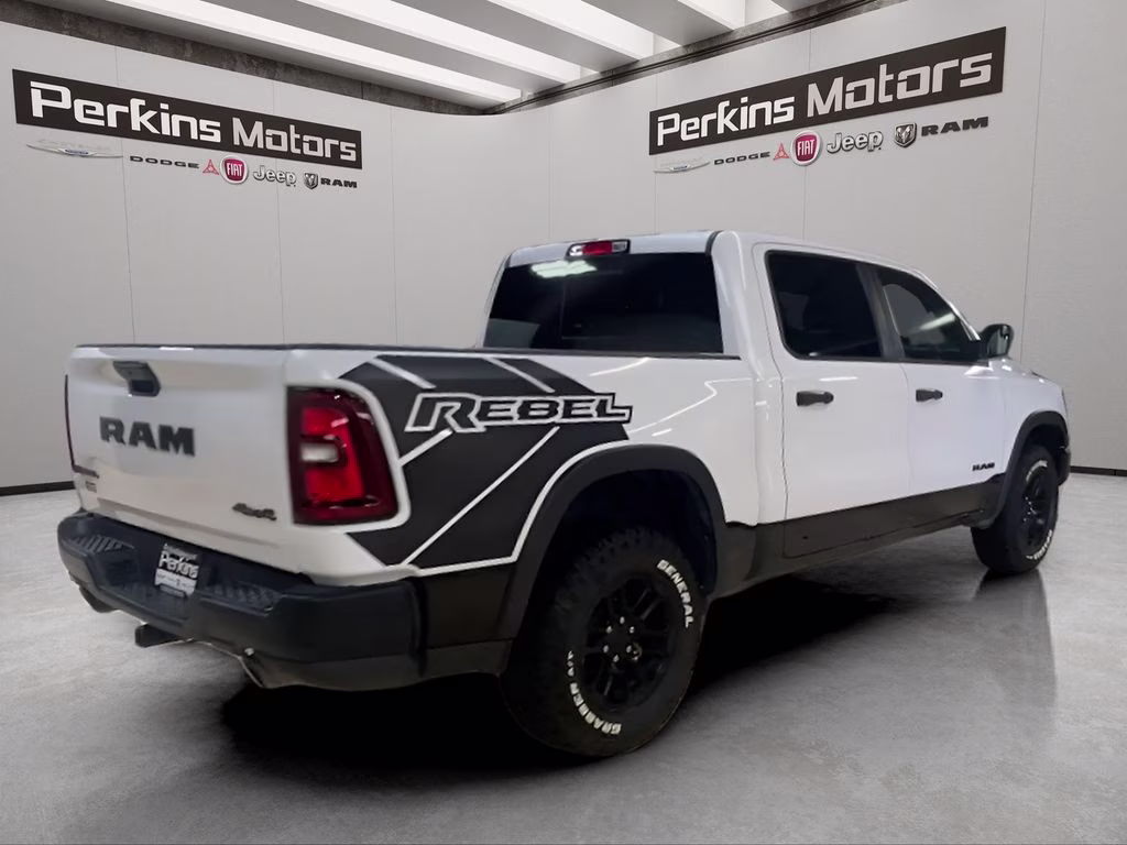 2025 Bright White Clearcoat Ram 1500 Rebel 4X4 Truck