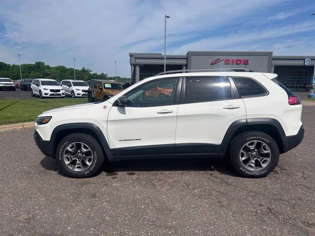 Used 2019 Jeep Cherokee Trailhawk with VIN 1C4PJMBX0KD444987 for sale in Pine City, Minnesota