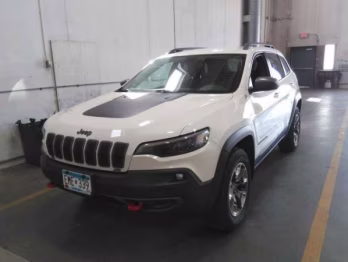 2019 Bright White Clearcoat Jeep Cherokee Trailhawk 4X4 SUV
