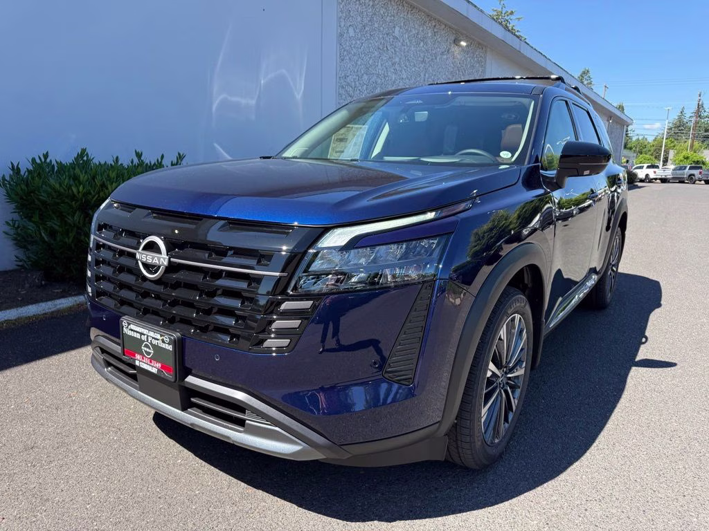 2026 Deep Ocean Blue Pearl Nissan Pathfinder Platinum 4X4 SUV
