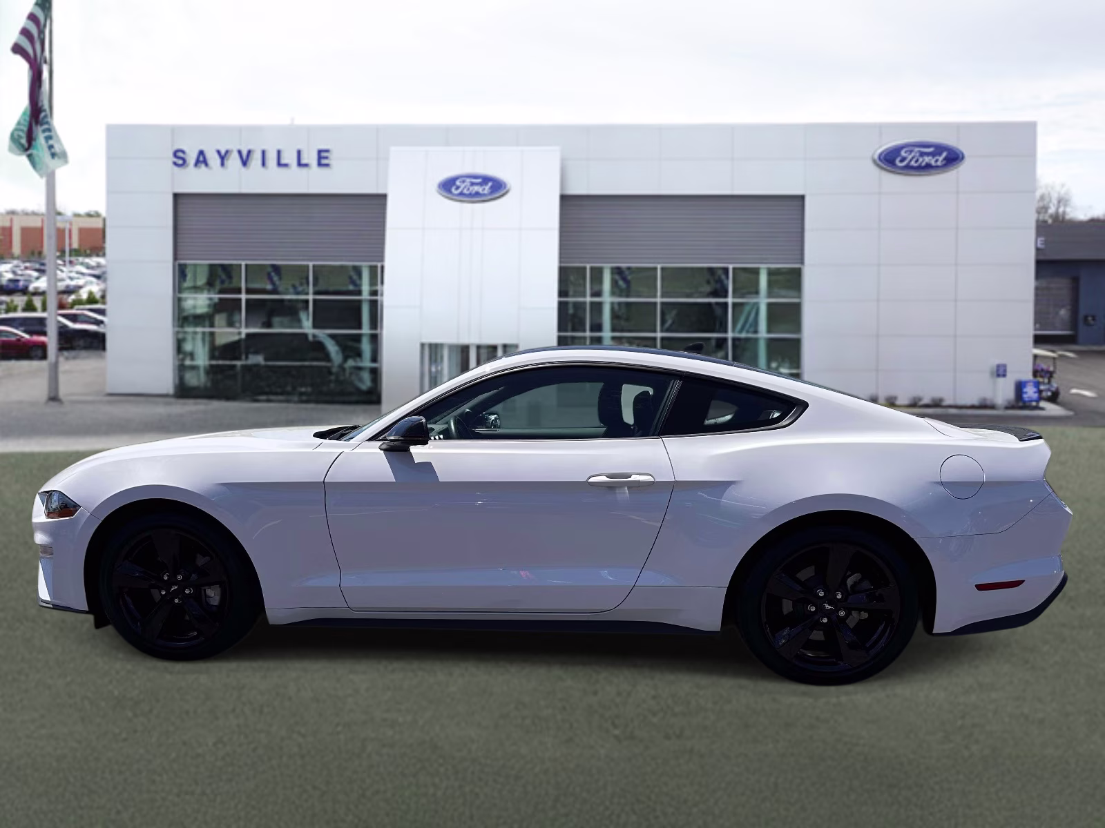 2023 Oxford White Ford Mustang EcoBoost Premium Fastback RWD Sedan