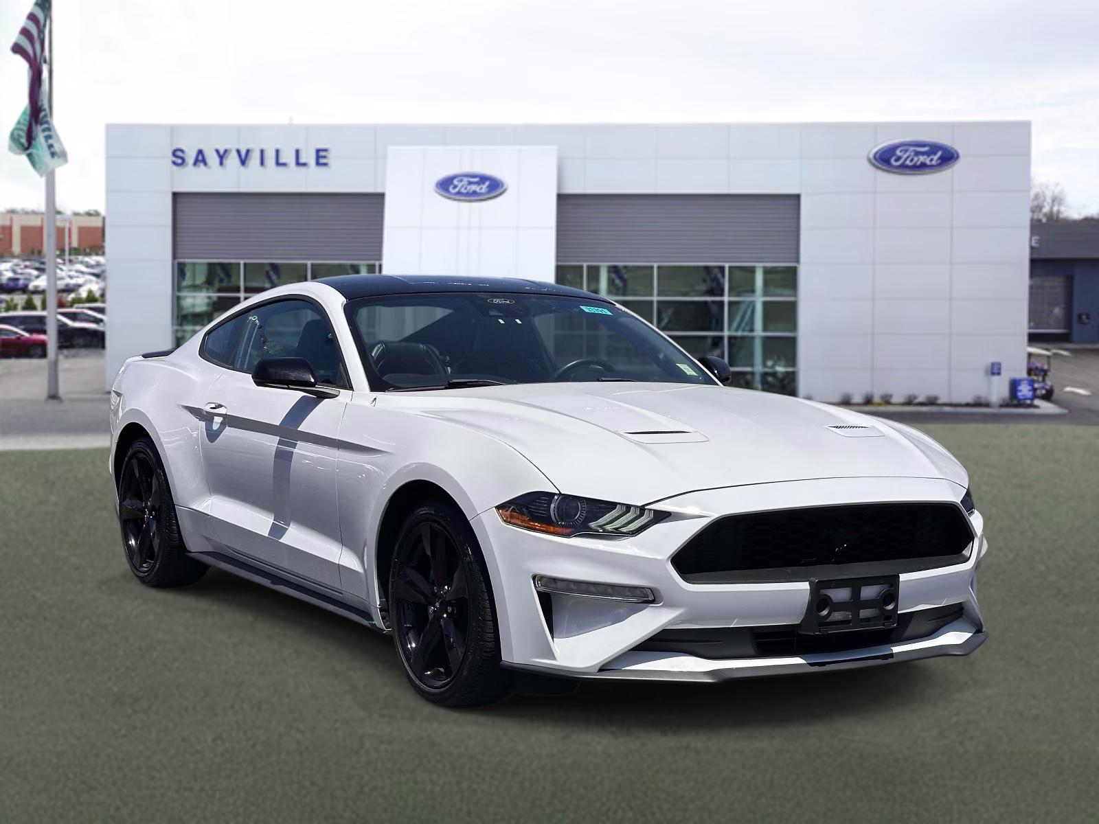 2023 Oxford White Ford Mustang EcoBoost Premium Fastback RWD Sedan
