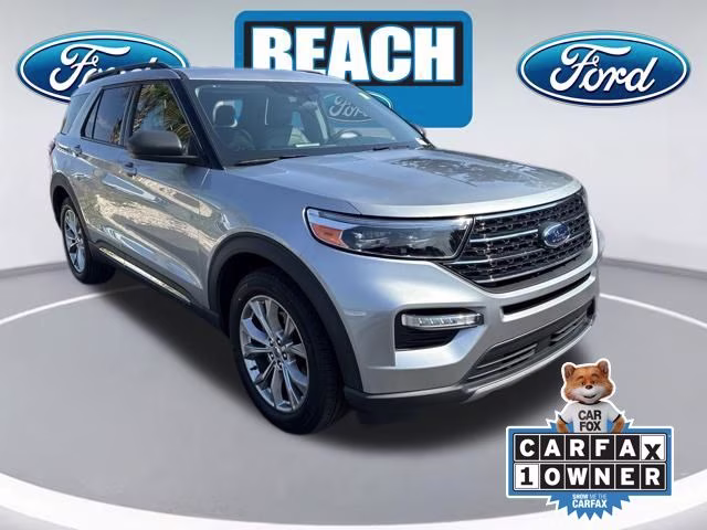2023 Silver Metallic Ford Explorer XLT RWD SUV
