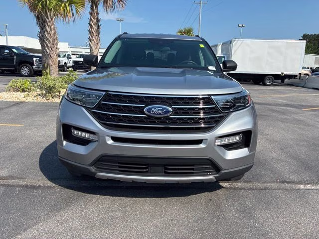 2023 Silver Metallic Ford Explorer XLT RWD SUV