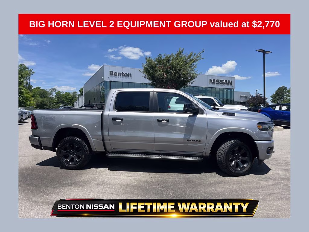 2025 Billet Silver Metallic Clearcoat Ram 1500 Big Horn/Lone Star 4X4 Truck
