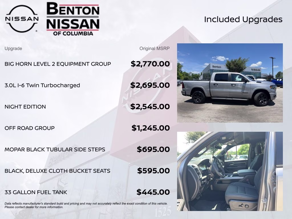 2025 Billet Silver Metallic Clearcoat Ram 1500 Big Horn/Lone Star 4X4 Truck