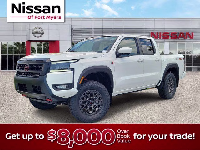 2026 Glacier White Nissan Frontier PRO-4X 4X4 Truck