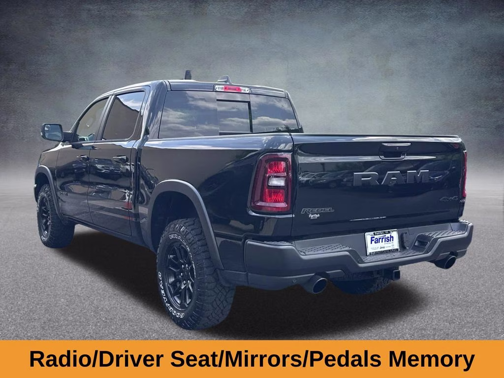 2025 Diamond Black Crystal Pearlcoat Ram 1500 Rebel 4X4 Truck