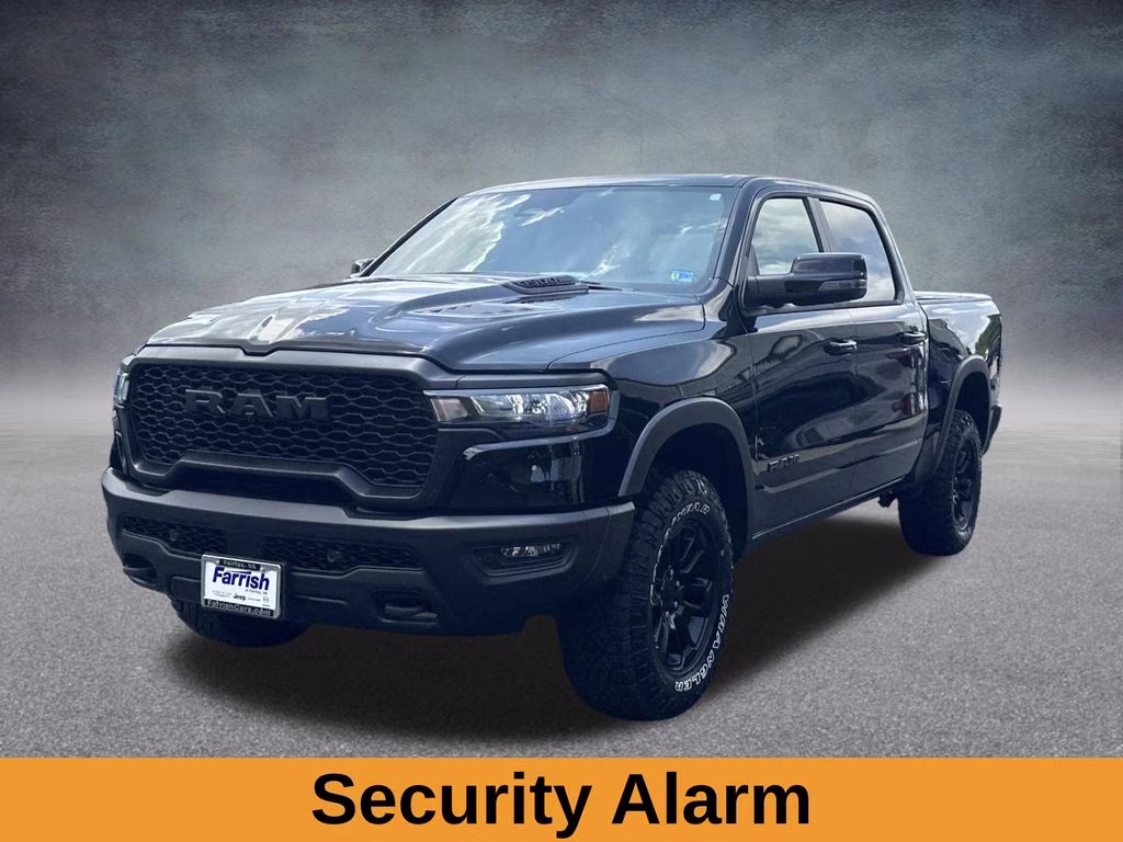 2025 Diamond Black Crystal Pearlcoat Ram 1500 Rebel 4X4 Truck
